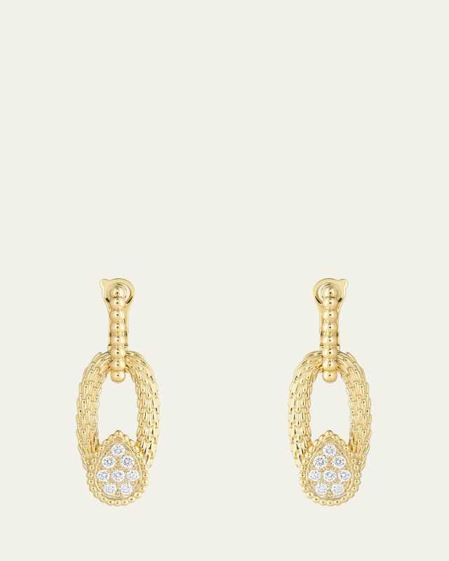 Serpent Boheme 18K Yellow Gold Diamond Pendant Earrings